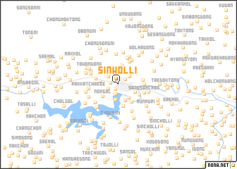 map of Sinwŏl-li