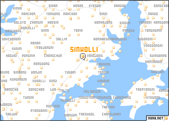 map of Sinwŏl-li