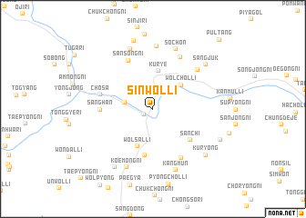 map of Sinwŏl-li