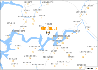 map of Sinwŏl-li