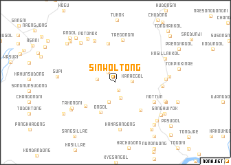 map of Sinwŏl-tong