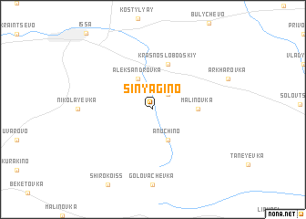 map of Sinyagino