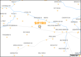 map of Sinyaki