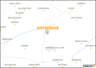 map of Sinyakovka
