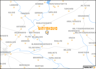 map of Sinyakovo