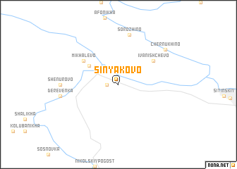 map of Sinyakovo