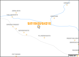 map of Sinyakovskoye