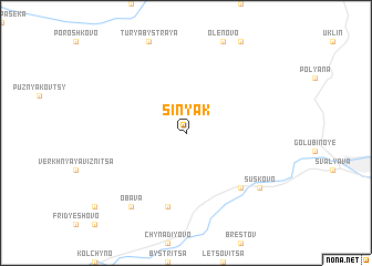 map of Sinyak