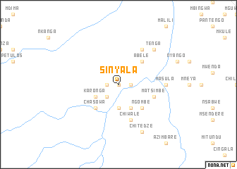 map of Sinyala