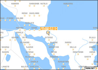 map of Sinyambo