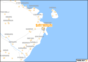 map of Sinyang-ni