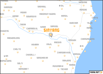 map of Sinyang