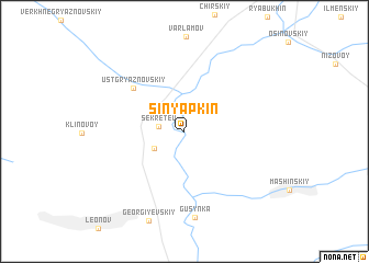 map of Sinyapkin