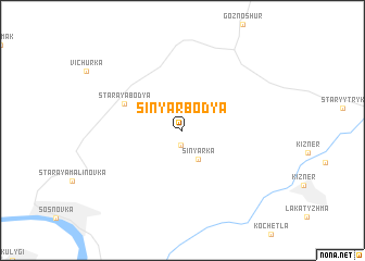 map of Sinyar-Bod\