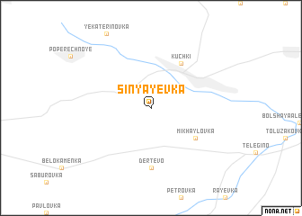 map of Sinyayevka