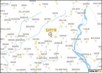 map of Sinya