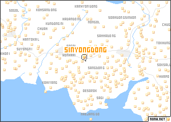 map of Sinyŏng-dong