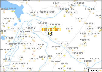 map of Sinyong-ni