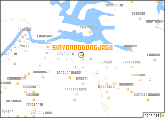 map of Sinyŏn-nodongjagu