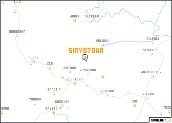 map of Sinyo Town