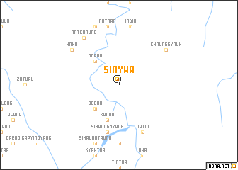 map of Sinywa