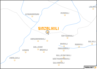 map of Sinzali Kili