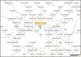 map of Sinzeik