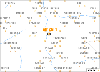 map of Sinzein