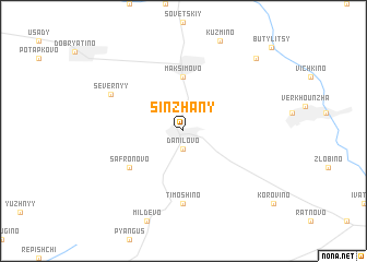 map of Sinzhany