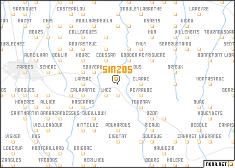 map of Sinzos