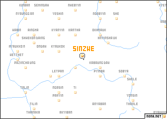 map of Sinzwe