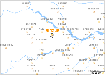 map of Sinzwe