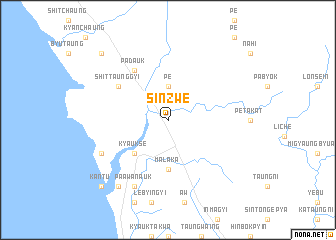 map of Sinzwe