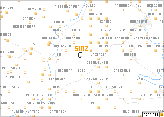 map of Sinz