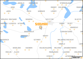 map of Siódmak