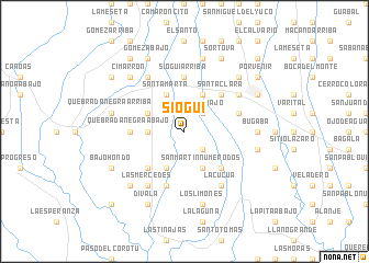 map of Sioguí