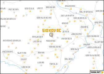 map of Siokovac