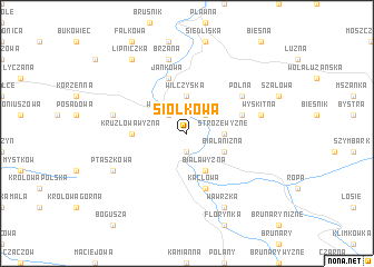 map of Siołkowa