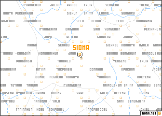 map of Sioma