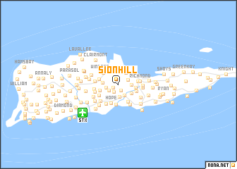 map of Sion Hill