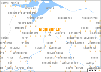 map of Sioni Bwalia