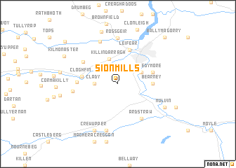 map of Sion Mills