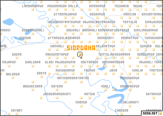 map of Siordaha