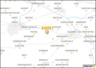 map of Siórét