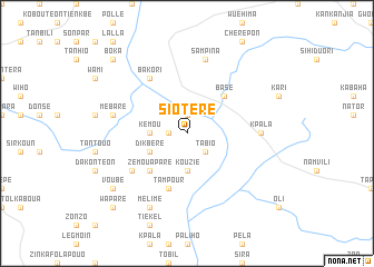 map of Siotéré