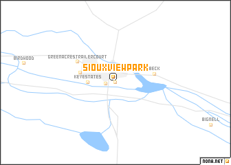 map of Sioux View Park