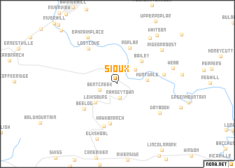 map of Sioux