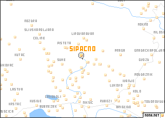 map of Šipačno