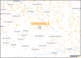 map of Šipak Maala