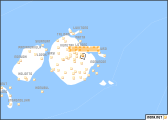 map of Sipanding